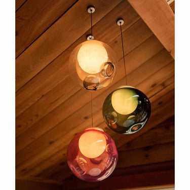 Multicolor Glass Bubble Art Chandelier